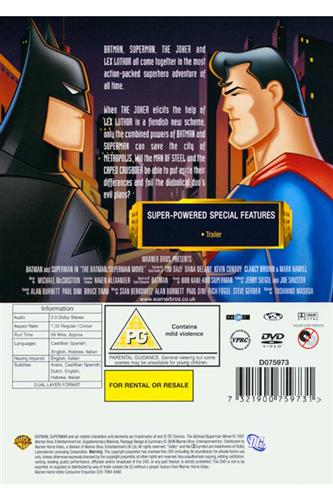 DC Universe Movie - The Batman Superman Movie DVD