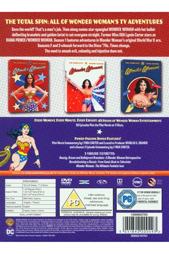 Wonder Woman Seasons 1 to 3 Complete Collection DVD
