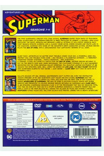 The Adventures Of Superman Seasons 1 to 4 DVD