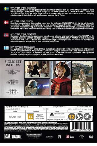 Star Wars: Prequel triology (I/II/III) - DVD (Engelsk Tekst)