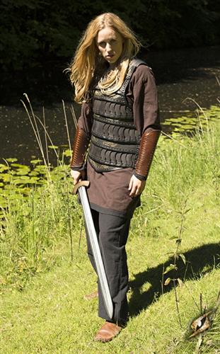 Celtic Lamellar armor, torso - Sort