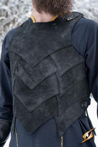 Shadow torso armor, suede - Sort