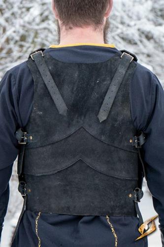 Shadow torso armor, suede - Sort