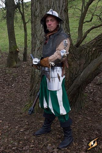 Landsknecht - grøn/hvid