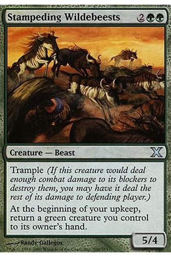 Stampeding Wildebeests