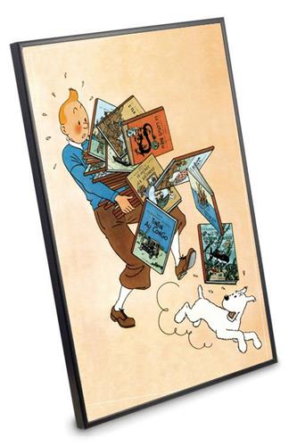 Tintin Bærer Plakat med Ramme - 40 60 cm | Webshop