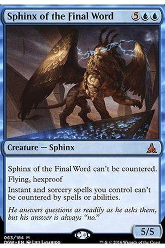 Sphinx of the Final Word