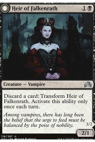 Heir of Falkenrath // Heir to the Night