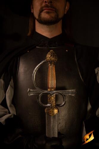 Rillet rapier, vanguard - Guld
