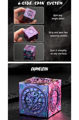 Cube Spinner Dice - Chameleon Purple