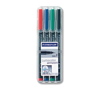 Lumocolor Markers - pakke med 4 styk