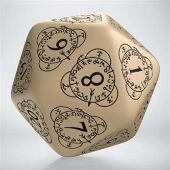 d20 - Beige Spindown (30 mm)