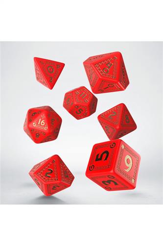 Rollespilsterninger: RuneQuest - Rød/guld