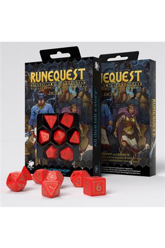 Rollespilsterninger: RuneQuest - Rød/guld