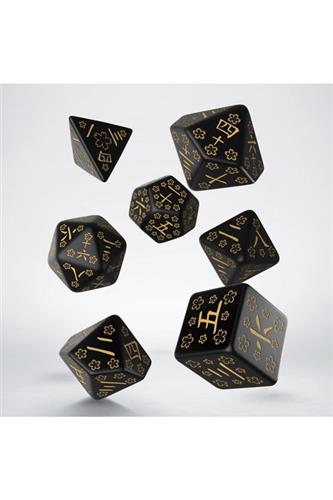 Rollespilsterninger: Japanese Dice Set - Deep Night Firefly