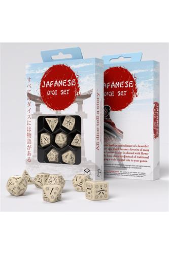 Rollespilsterninger: Japanese Dice Set - Last Words Stone