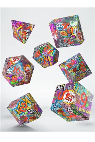 Full Art Dice Set: Graffiti