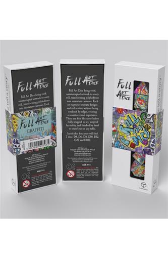 Full Art Dice Set: Graffiti
