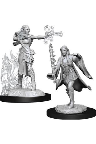 Dungeons & Dragons Nolzur's – Miniatura Tiefling Warlock Femmina Non Dipinta (2 Pezzi) Con Base 25mm - 4