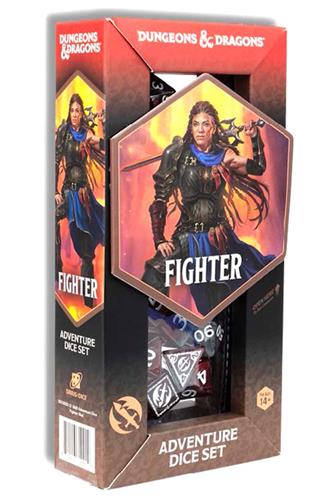 D&D Adventure Dice Fighter - røde