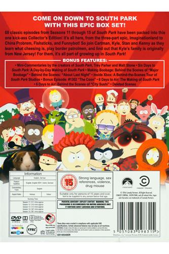 South Park Seasons 11 to 15 DVD