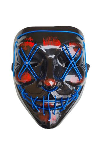 LED Horror Maske, Blå