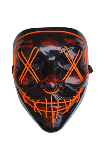 LED Horror Maske, Orange