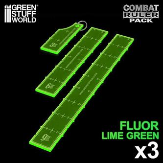 3-6-9 Combat Ruler Pack – Fluor Green