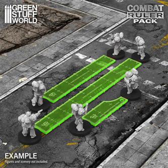3-6-9 Combat Ruler Pack – Fluor Green