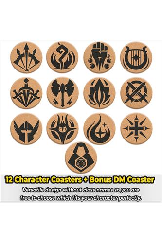 D&D Class Coasters