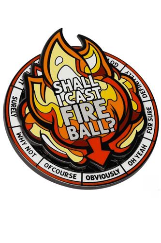 Casting Fireball Spinner Pin