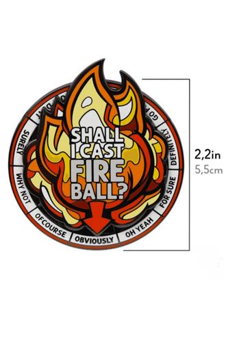 Casting Fireball Spinner Pin
