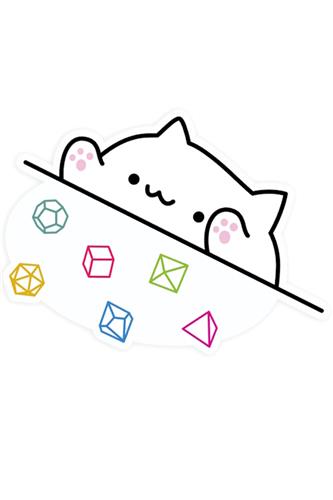Bongo Dice Cat Sticker