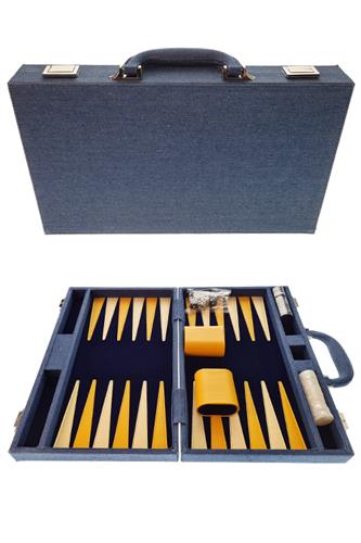 Backgammon - Denim (38cm x 47cm)
