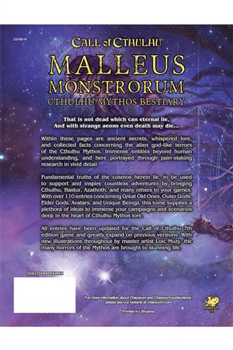 Malleus Monstrorum: Cthulhu Mythos Bestiary