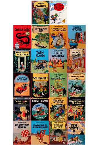 Tintin SC -alle 22 eventyr i farver