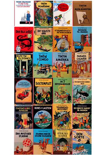 Tintin SC - 24 Eventyr (Komplet)