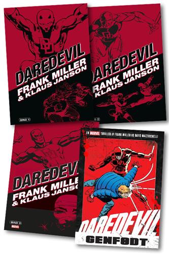 Daredevil af Frank Miller bind 1-3 og Genfødt