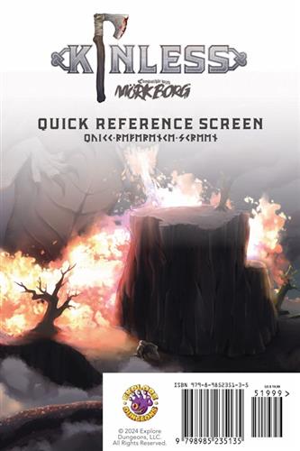 Kinless - Quick Reference Screen