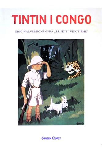 Originalversionen fra Le petit vingtième - Tintin i Congo