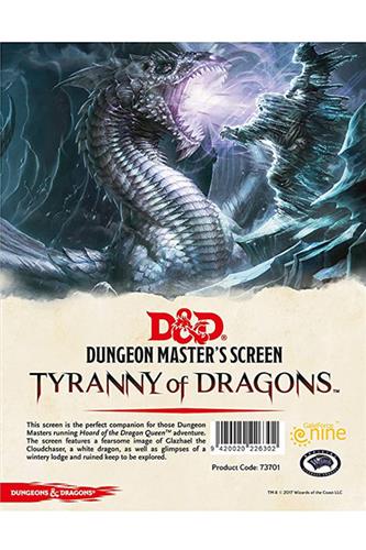 Tyranny of Dragons - Dungeon Master's Screen