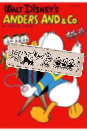 Anders And & Co. 1955 Nr. 3 Løst Indlæg (uden blad)