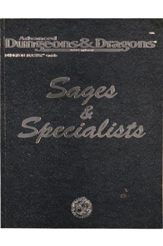 Sages & Specialists