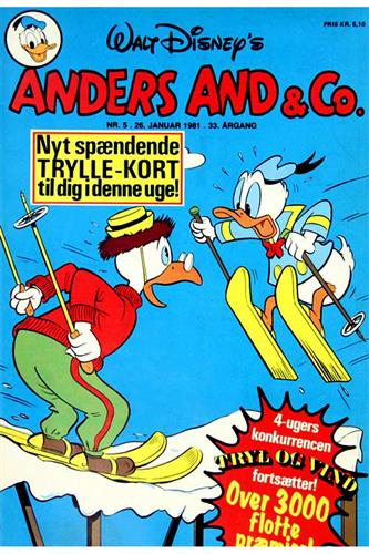 Anders And & Co. 1981 Nr. 5 m. Indlæg