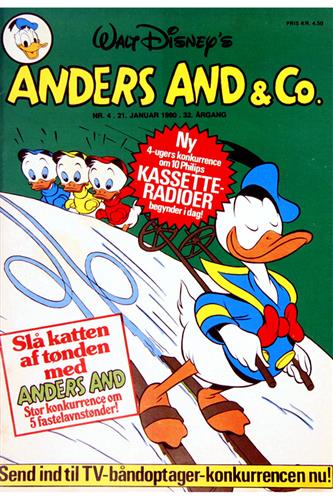 Anders And & Co. 1980 Nr. 4 m. Indlæg