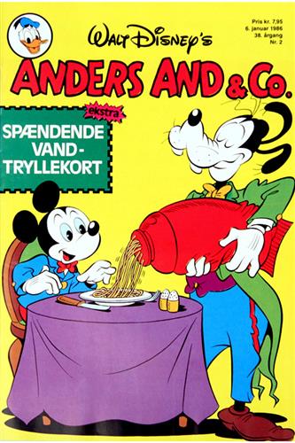 Anders And & Co. 1986 Nr. 2 m. Indlæg