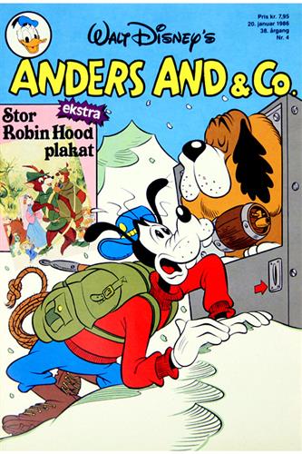 Anders And & Co. 1986 Nr. 4 m. 2 Indlæg