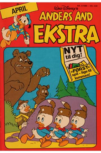 Anders And Ekstra 1980 Nr. 4 m. indlæg