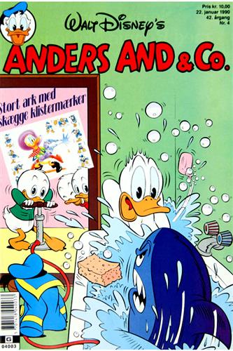Anders And & Co. 1990 Nr. 4 m. 1 Indlæg