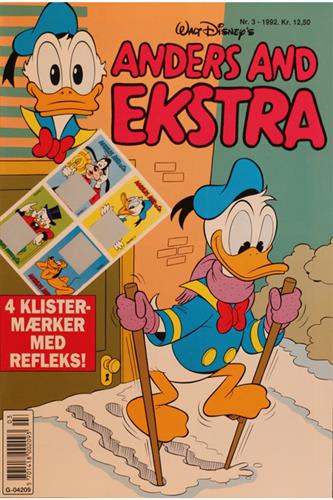 Anders And Ekstra 1992 Nr. 3 m. Indlæg